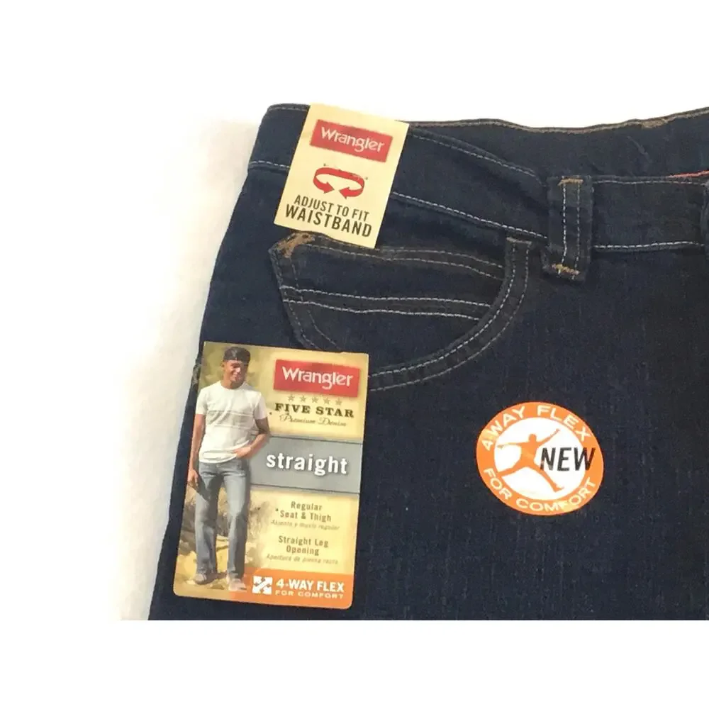 Wrangler Youth 4-Way Flex Straight Husky Sz 14 Reg Jeans NWT